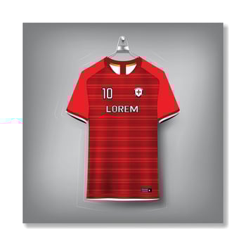 Free soccer jersey template sport t shirt design vector