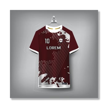 Free soccer jersey template sport t shirt design vector