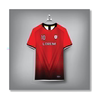 Free soccer jersey template sport t shirt design vector