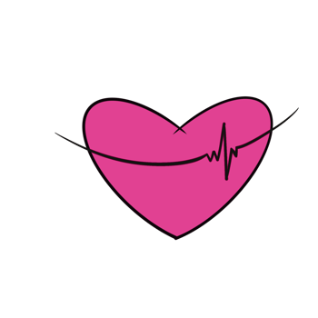 heart beats illustrattion png
