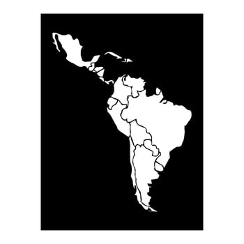 south america map icon vectors illustration