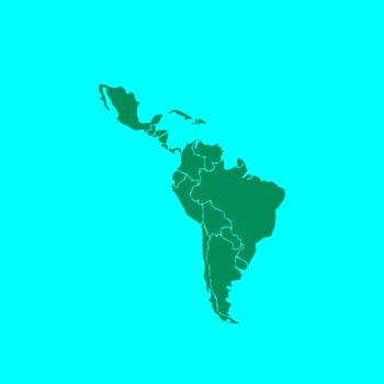 south america map icon vectors illustration