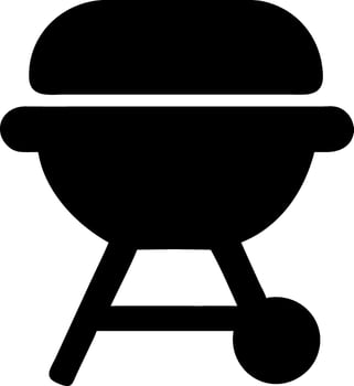 grill black fill icon vector