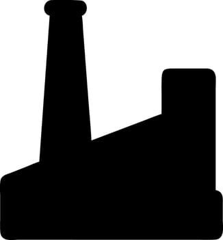 industry black fill icon vector