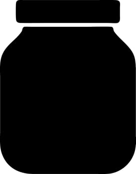 jar black fill icon vector