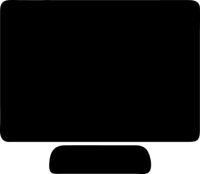 monitor black fill icon vector