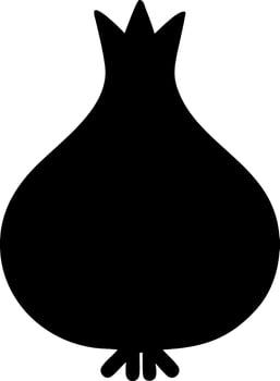 onion black fill icon vector