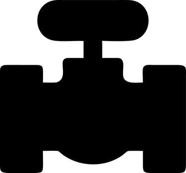 pipe valve black fill icon vector