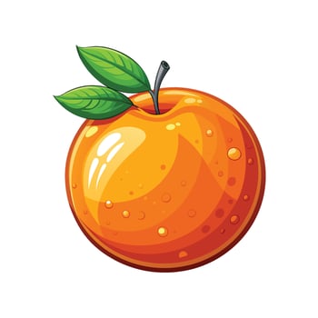 Orange Fruit On A White Background Illustration vector