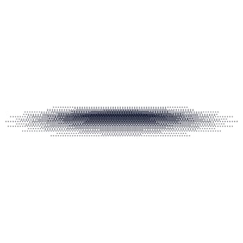 Gradient dot shadow effect with grainy texture. Halftone circles and noise. Flat illustration isolated on white background. vector