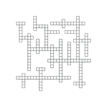 Crossword puzzle background with word grid pattern. crosswords template. Flat illustration isolated on white background. vector