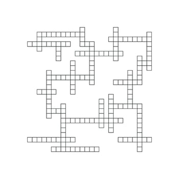 Crossword puzzle background with word grid pattern. crosswords template. Flat illustration isolated on white background. vector