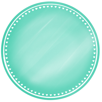 minimal cute green circle label png