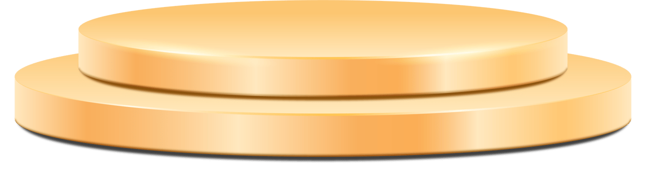 3d luxury golden podium png