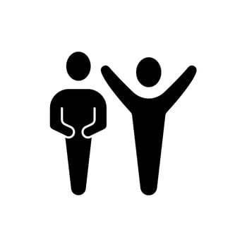 friends concept line icon. Simple element illustration. friends concept outline symbol design. vector