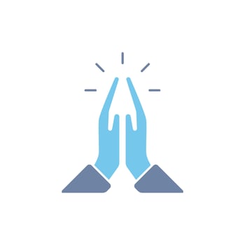 faith concept line icon. Simple element illustration. faith concept outline symbol design. vector