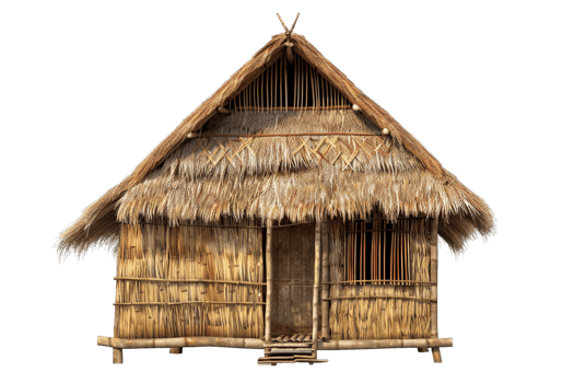 Nipa hut isolated on transparent png