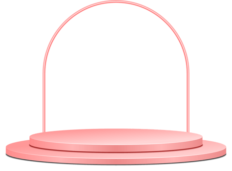 3D Pink Podium png