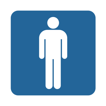 Man toilet sign, restroom sign, public toilet. png