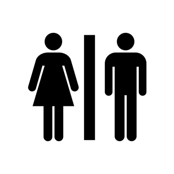 toilet sign, restroom sign, public toilet. png