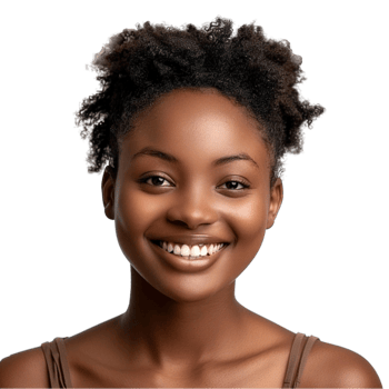 beautiful african woman smiling png