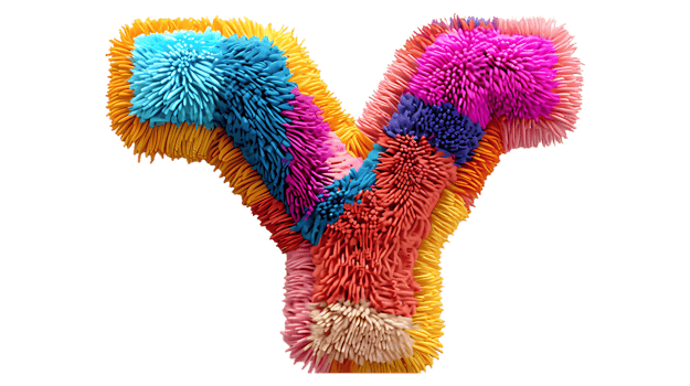 a letter y made of colorful yarn png