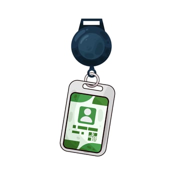 Illustration of id card vector