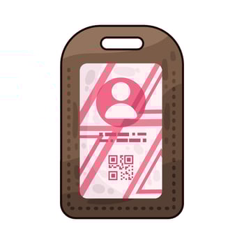 Illustration of id card vector