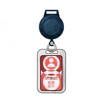 Illustration of id card vector