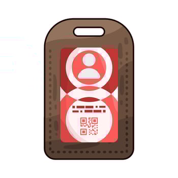 Illustration of id card vector