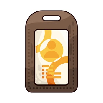 Illustration of id card vector