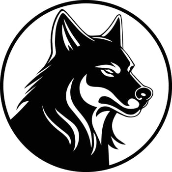 wolf head , illustration of wolf head, wolf t shirt design, dog head logo vector