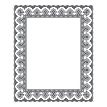 Vintage traditional realistic black and color frames set on white background isolated illustration vector