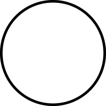 Sun circle line art vector