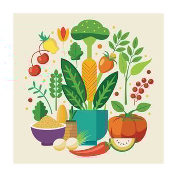 Hand drawn design botanical elements collection vector