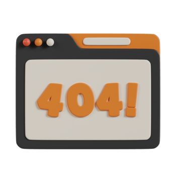 404 Error 3D Icon. 404 Error Page 3D Icon png