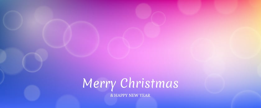 Bokeh background with New Year inscription vector