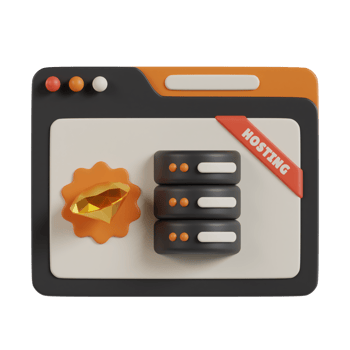 Premium Hosting 3D Icon. Hosting 3D Icon png