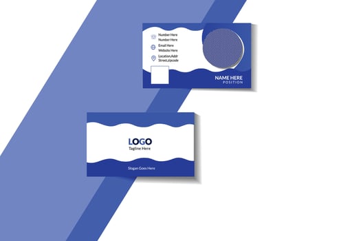 Modern business card design template vector