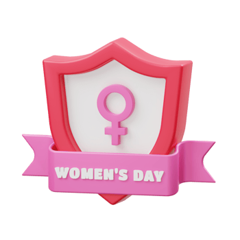 3d illustration of March 8 is the International Women's Day. Postcard png