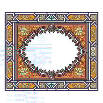 Vintage floral classic calligraphic retro vignette scroll frames ornamental design elements black and color set isolated vector