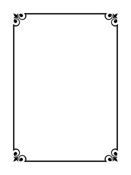 Vintage elegant frames collection. Decorative vintage frames for design. vector