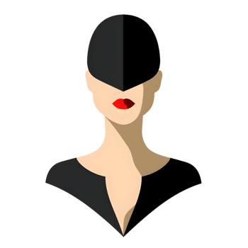 Fashion Designer colored flat icon against transparent background png