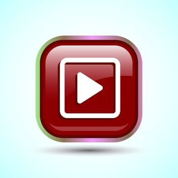 Play Icon Button Design Illustration. vector