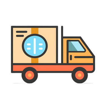 Free shipping icon against transparent background png