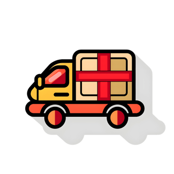 Free shipping icon against transparent background png
