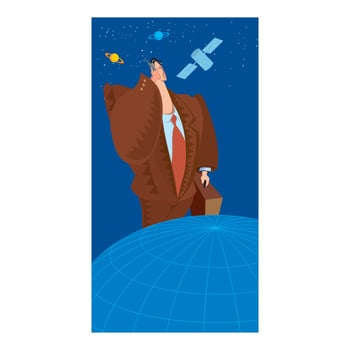 Isometric businessman speaking on a phone. Success 3d businessman with telephone speak, man worker calling to work and male young confident executive in suit speaking on telephone. vector