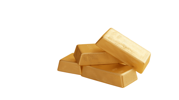 Gold Bars No Background Applicable to any Context Perfect for Print on Demand png