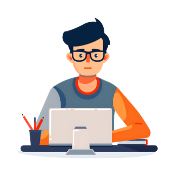 Graphic Designer icon against transparent background Generated by Ai png