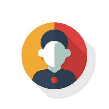 hr software colored flat icon against transparent background png